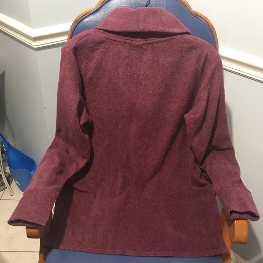 Cuddl Duds fleecewear stretch button blazer/cardi - Picture 15 of 16